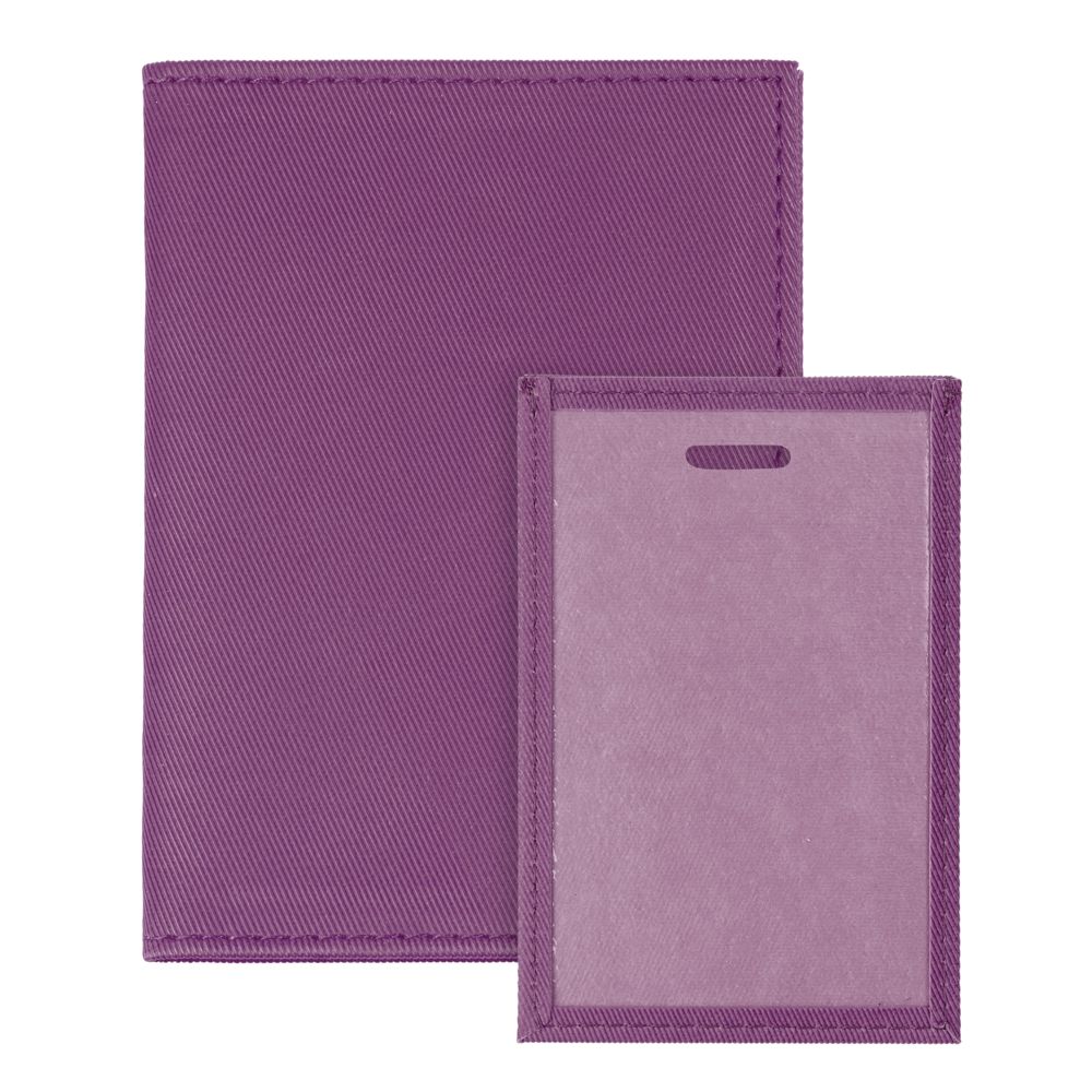 Обложка для автодокументов Twill, сиреневая-1