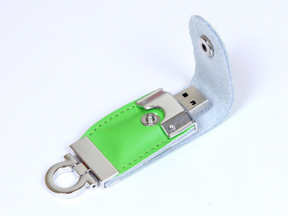 USB-флешка на 16 Гб в виде брелка, зеленый-0