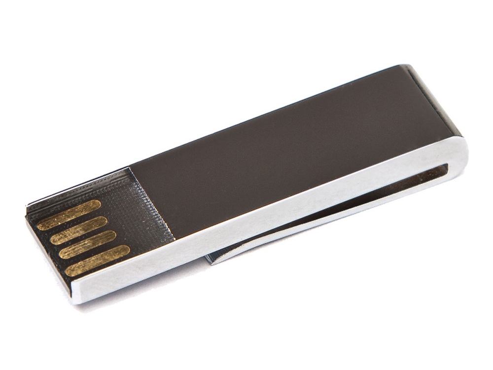 USB-флешка на 16 Гб в виде зажима для купюр, серебро-0