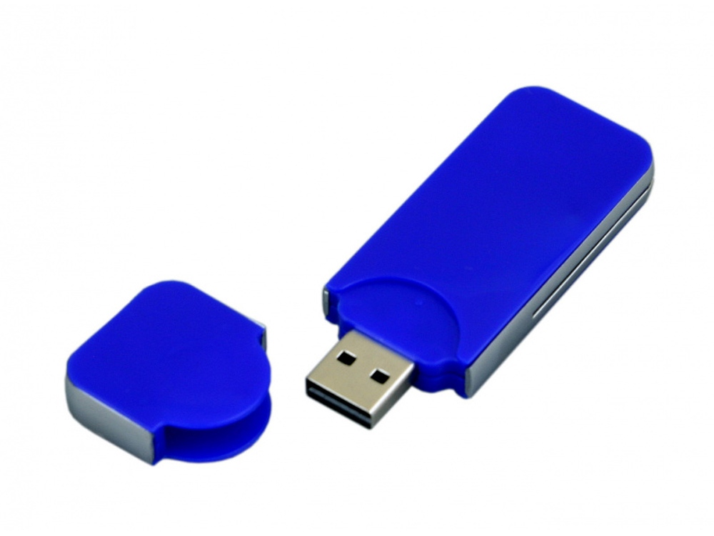 USB-флешка на 8 Гб в стиле I-phone, прямоугольнй формы, синий-1