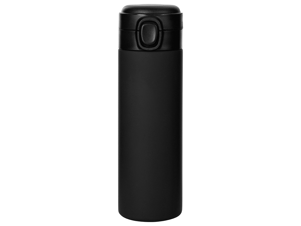 Вакуумная термокружка Waterline c кнопкой Guard, 400 мл, черный-2