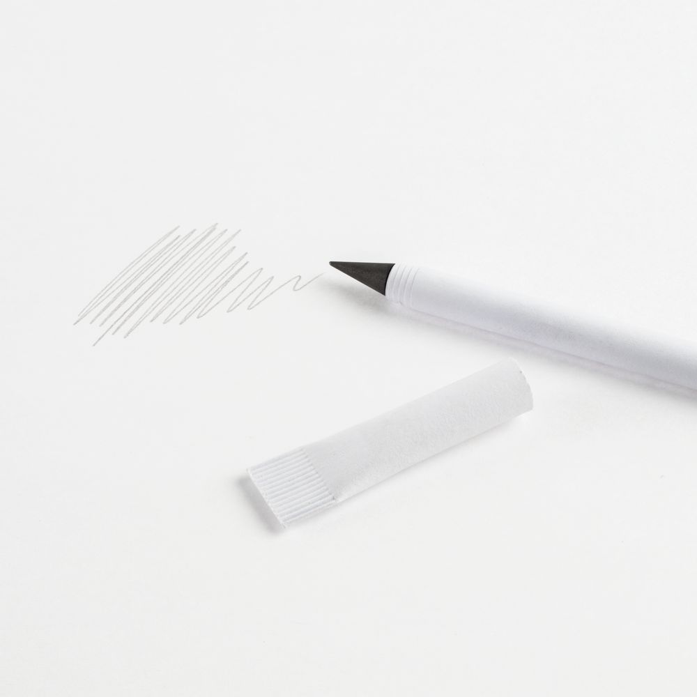 Вечный карандаш Carton Inkless, белый-4