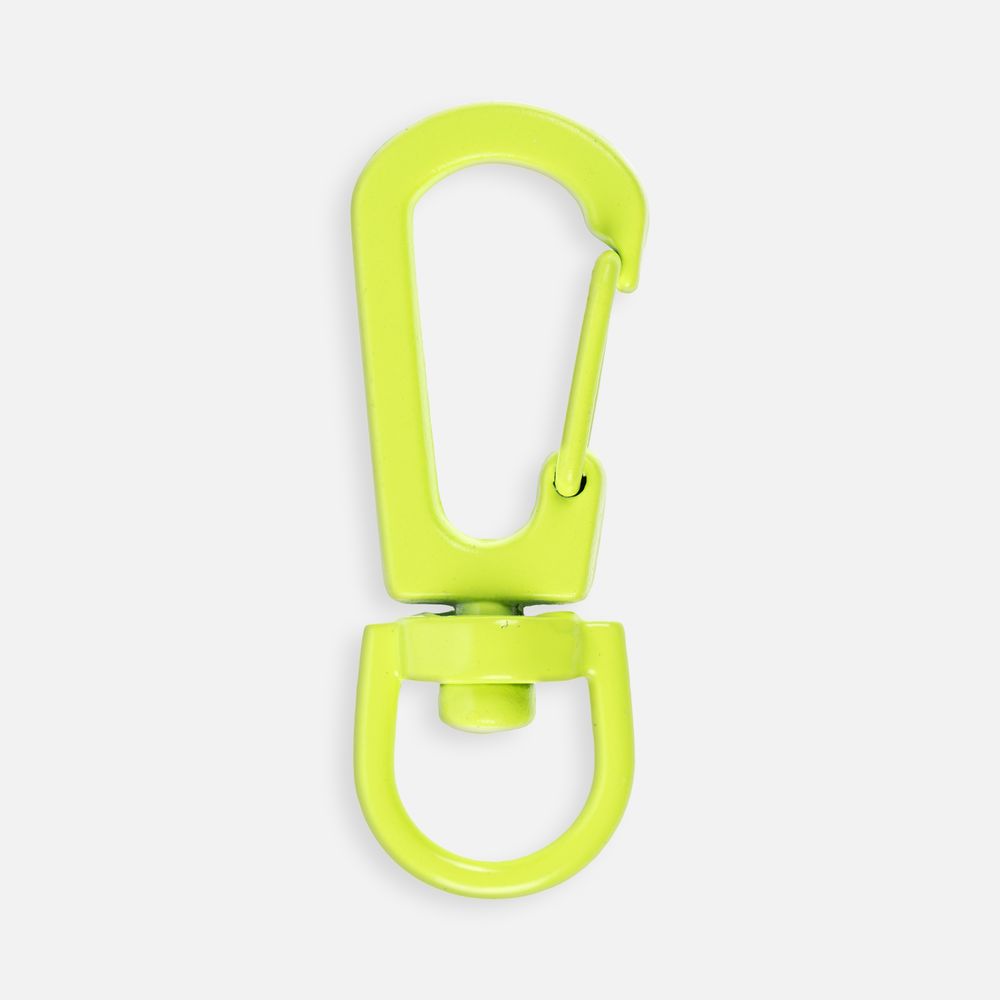 Застежка-карабин Snap Hook, S, желтый неон-0