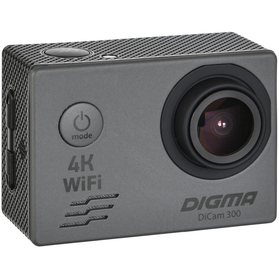 Экшн-камера Digma DiCam 300, серая-0
