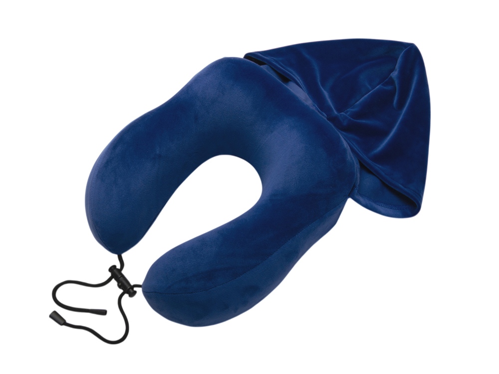 Подушка с эффектом памяти, с капюшоном Dream Hood, синий-1