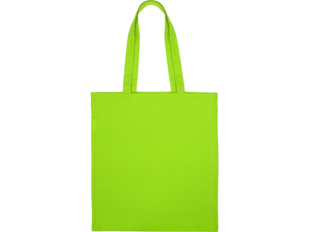 Сумка для шопинга Carryme 120 хлопковая, 120 г/м2, зеленое яблоко-3