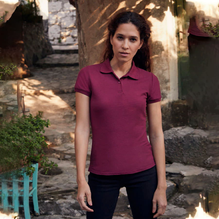 Поло женское 65/35 POLO LADY-FIT 170, белый-1
