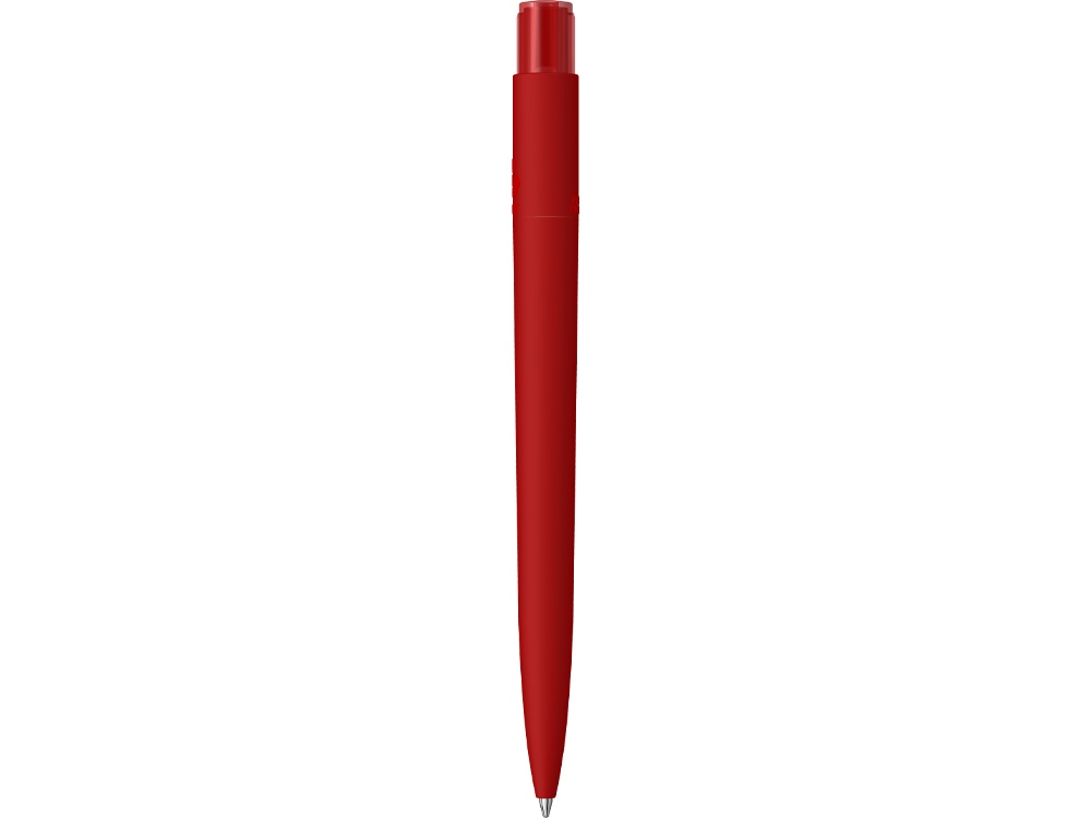 Шариковая ручка RECYCLED PET PEN PRO K transparent GUM soft-touch, красный-3