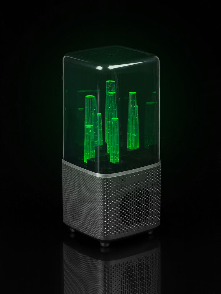 Беспроводная колонка с подсветкой citySound, черная-3