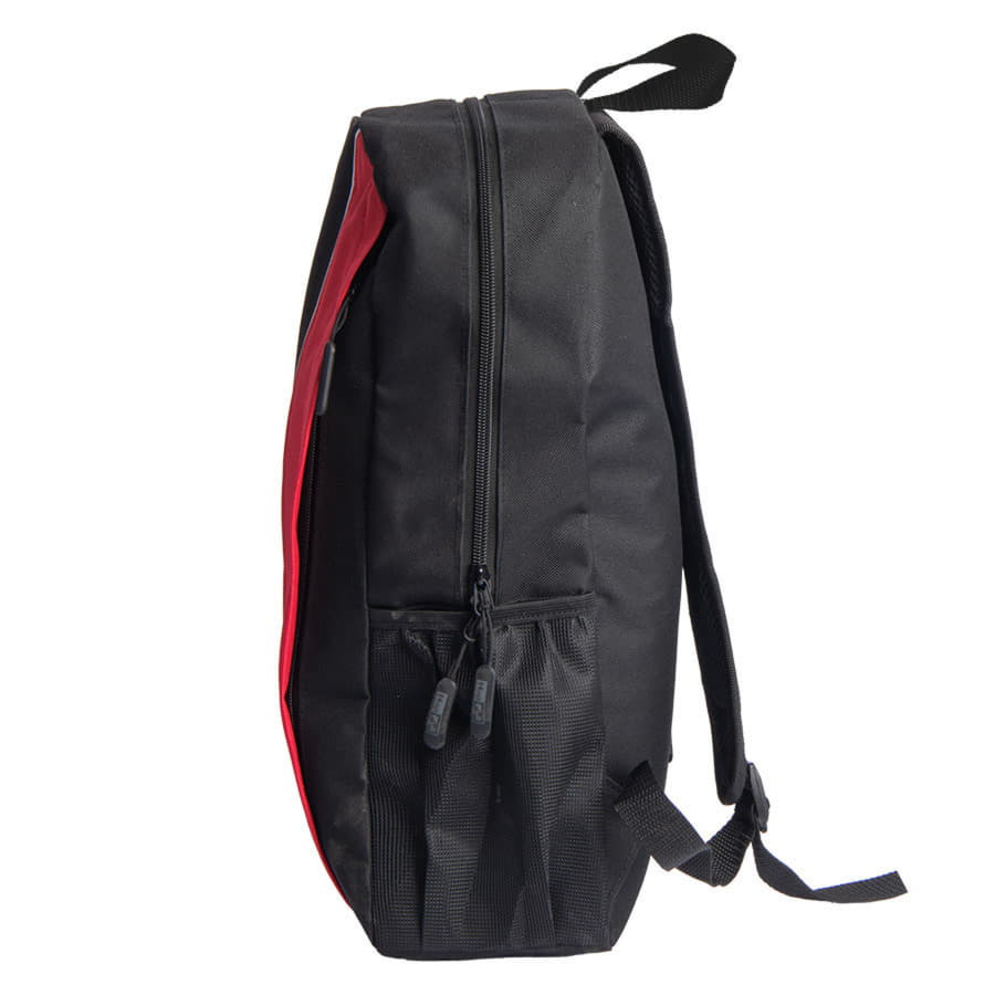 Рюкзак PLUS, чёрный/красный, 44 x 26 x 12 см, 100% полиэстер 600D, красный, черный-1