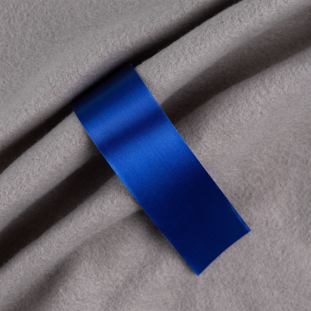 Лента сатиновая Satin 35 S, синяя, 10 см-1