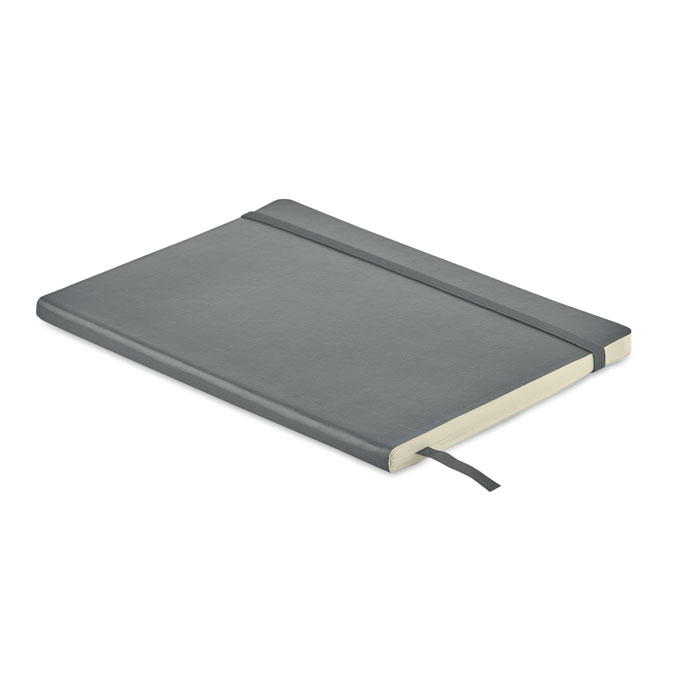 A5 recycled notebook, каменный серый-0