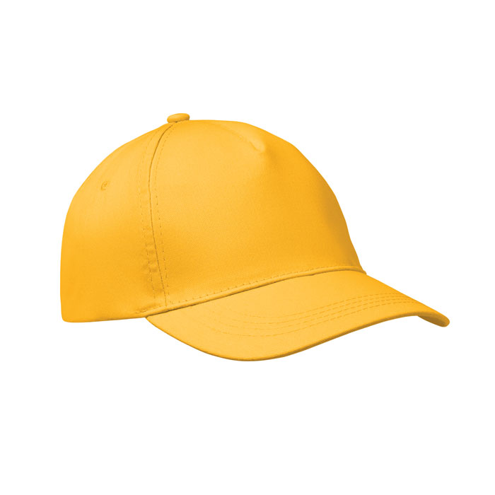 5 panel baseball cap, желтый-0