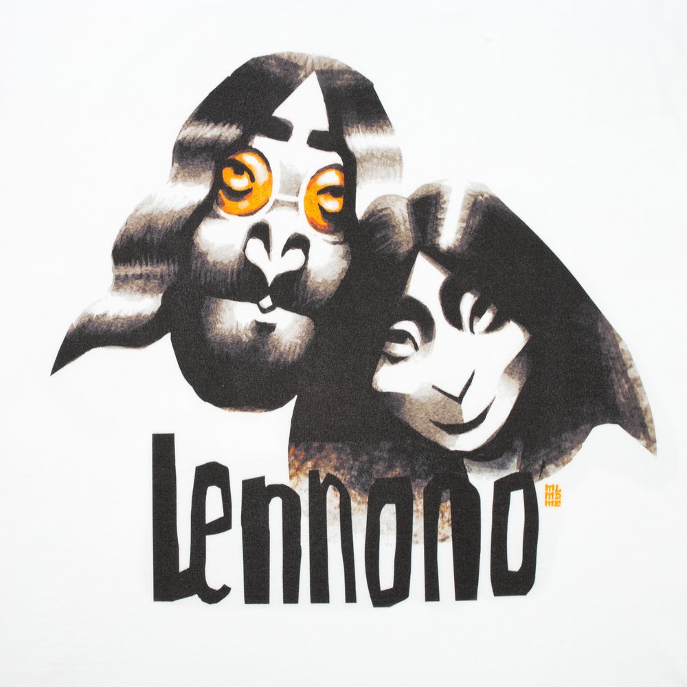 Футболка «Меламед. John Lennon, Yoko Ono», белая-3