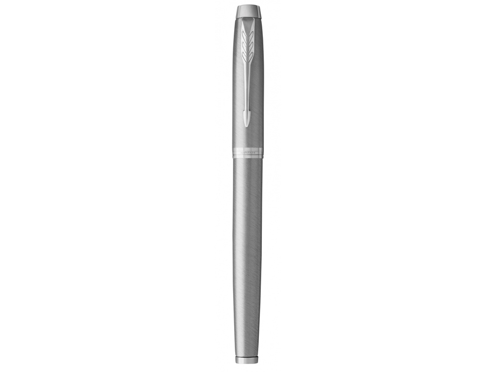 Ручка-роллер Parker IM Stainless Steel CT, стержень: F, цвет чернил: black, в подарочной упаковке-1