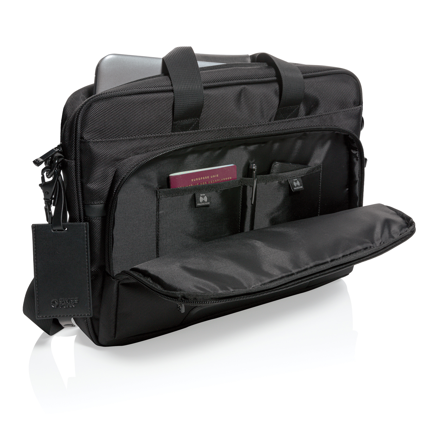 Сумка для ноутбука Voyager от Swiss Peak RPET, 15.6“-8