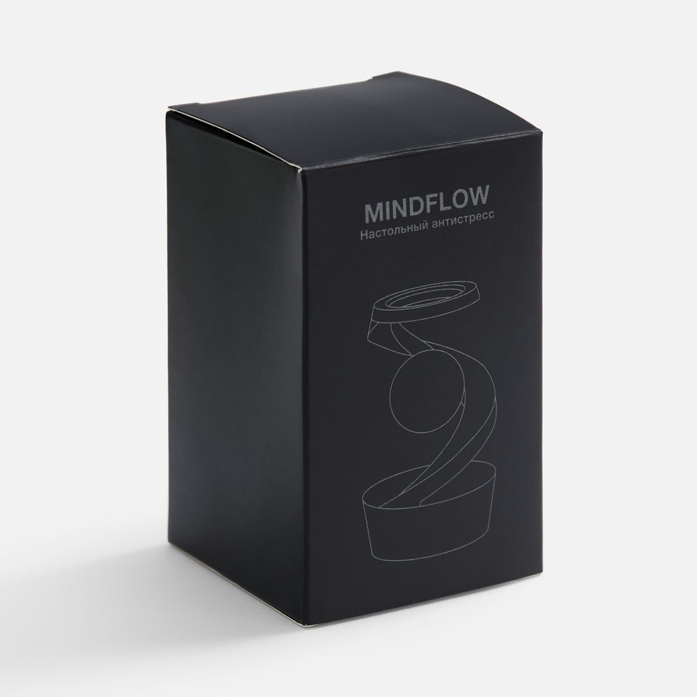 Настольный антистресс Mindflow, черный с серебристым-3