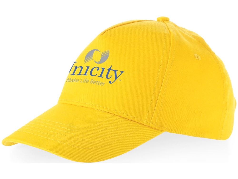 Бейсболка Мемфис 230 5-панельная, yellow-9