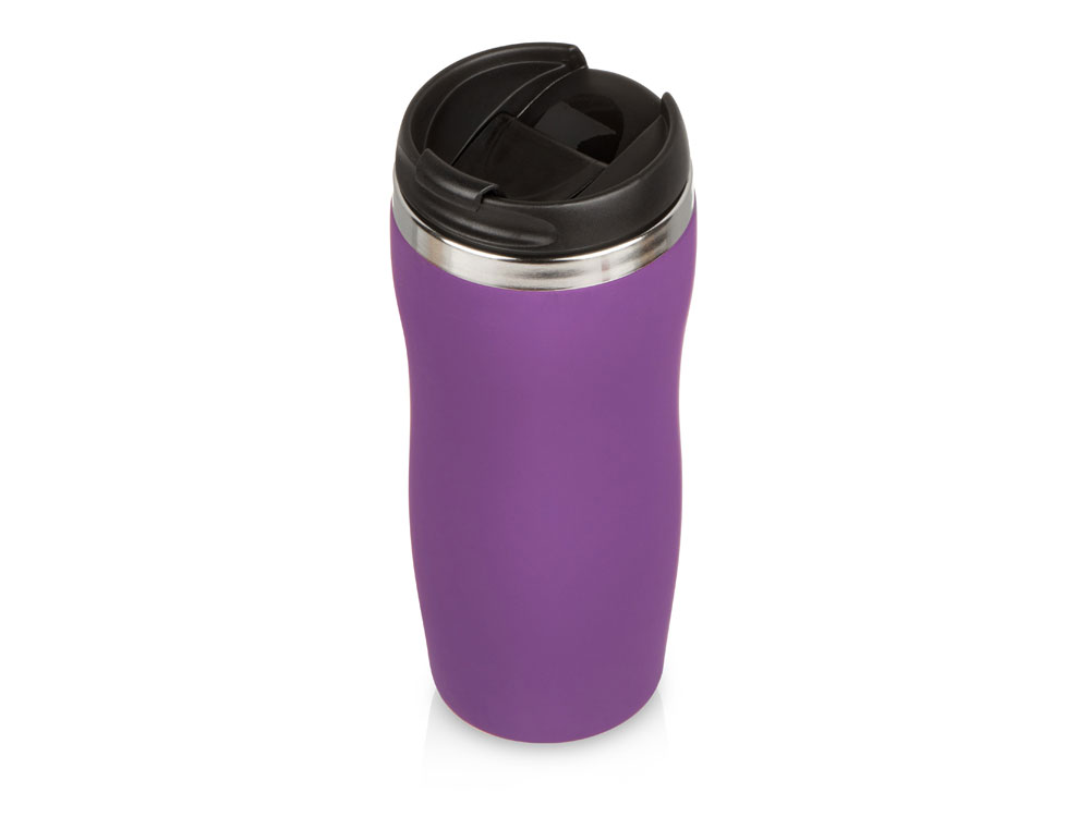 Термокружка Double wall mug C1, soft touch, 350 мл, фиолетовый-0