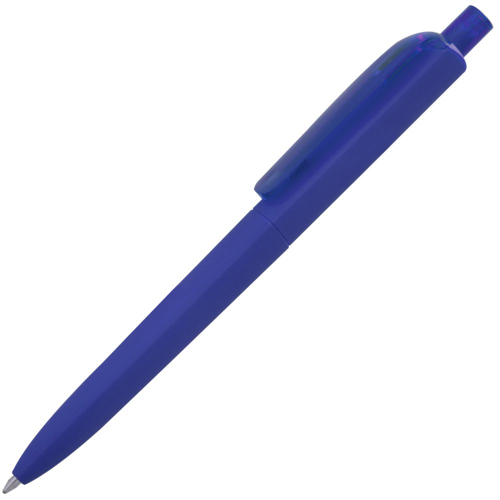 Ручка шариковая Prodir DS8 PRR-T Soft Touch, синяя-0