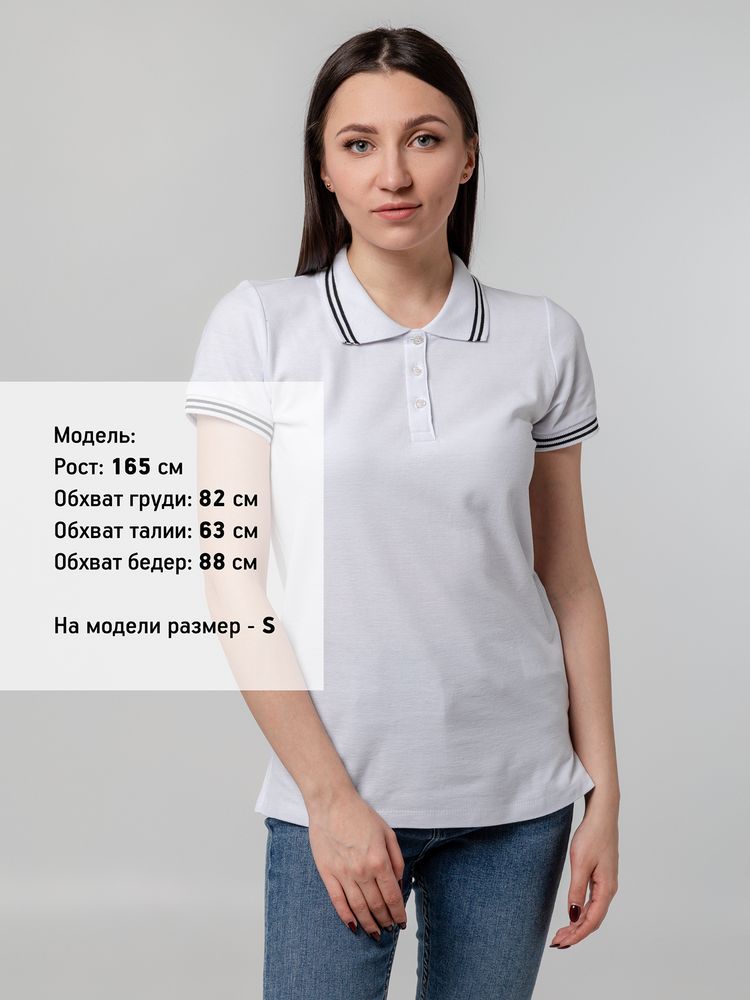 Рубашка поло женская Virma Stripes Lady, белая-4