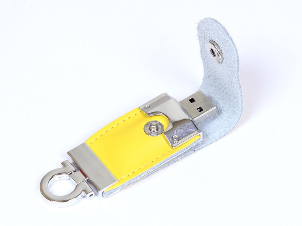 USB-флешка на 32 Гб в виде брелка, желтый-0