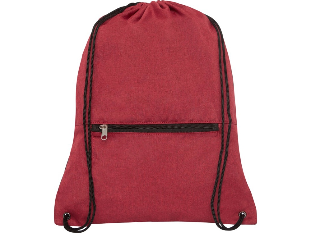 Складной рюкзак со шнурком Coss, heather dark red-2