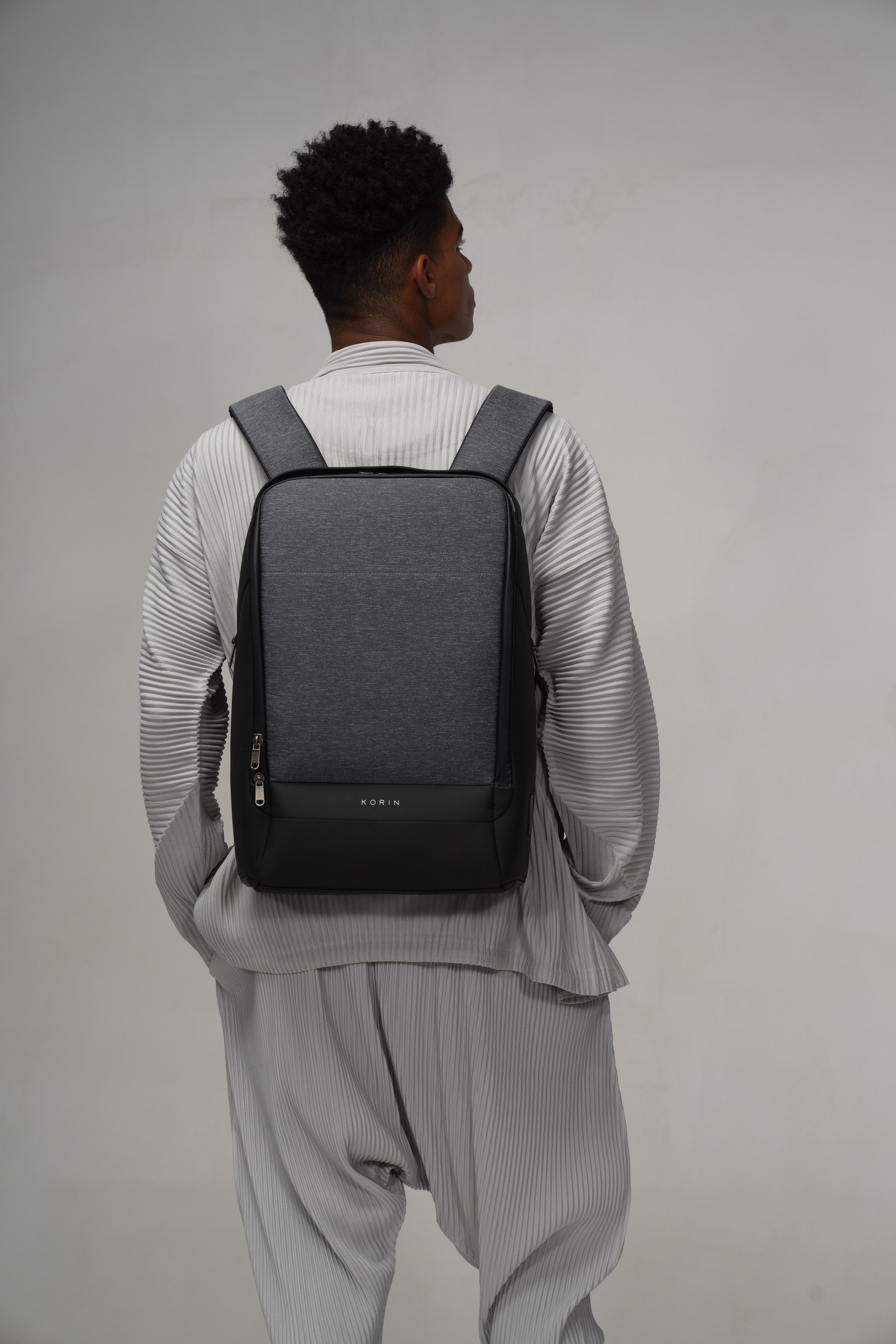 Рюкзак FlexPack Pro 47х34х18 см, темно-серый-16