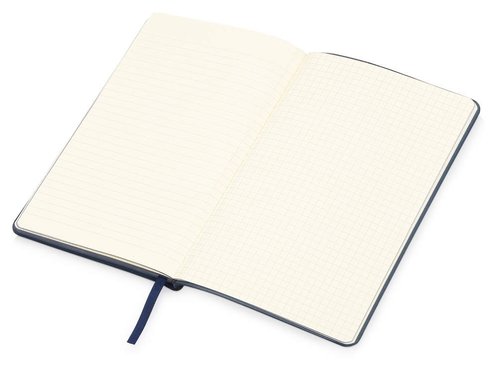 Блокнот Notepeno А5 с тонированными линованными страницами, темно-синий-3