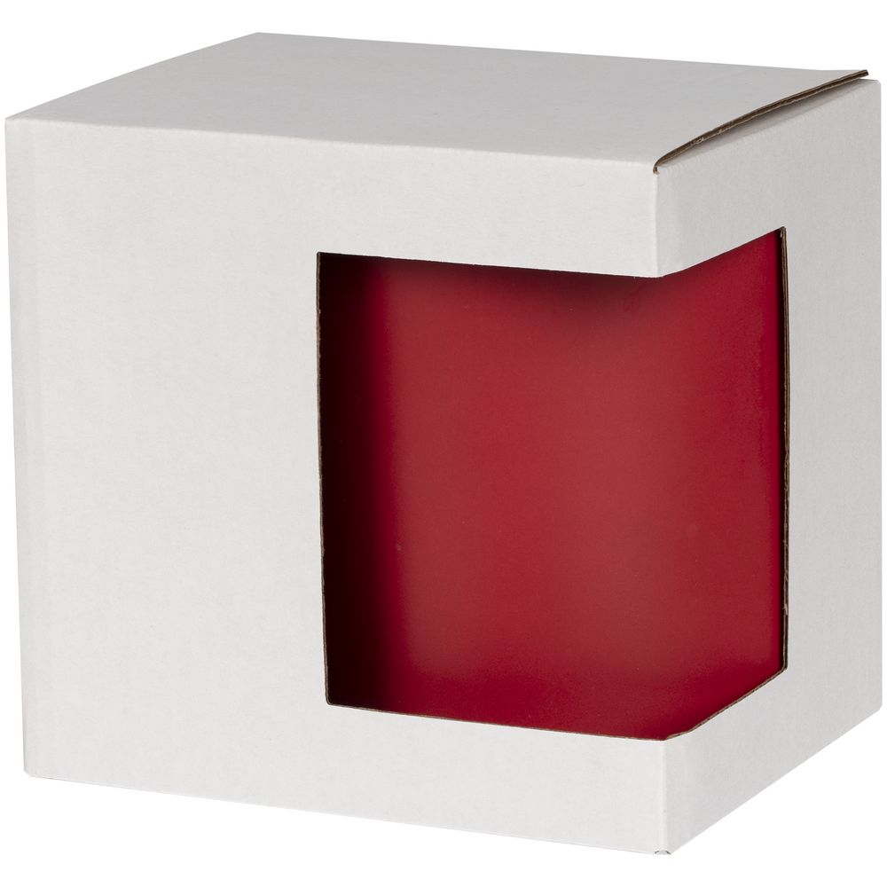 Коробка для кружки с окном Cupcase, белая-1