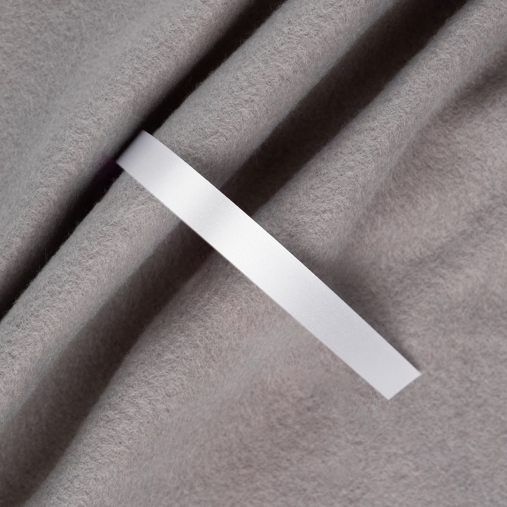 Лента сатиновая Satin 10 S, белая, 40 см-0