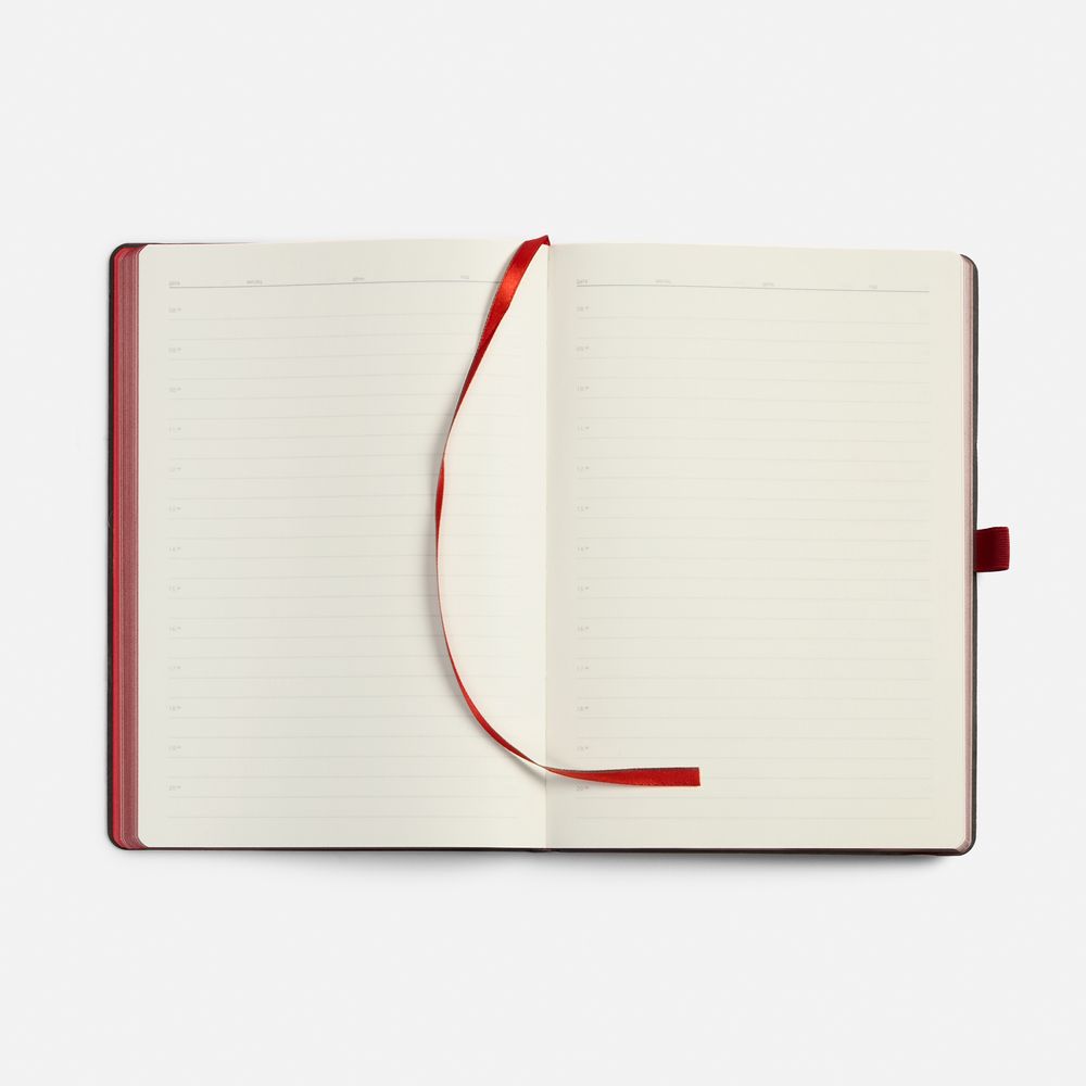 Ежедневник Peel Flex, недатированный, красный-6