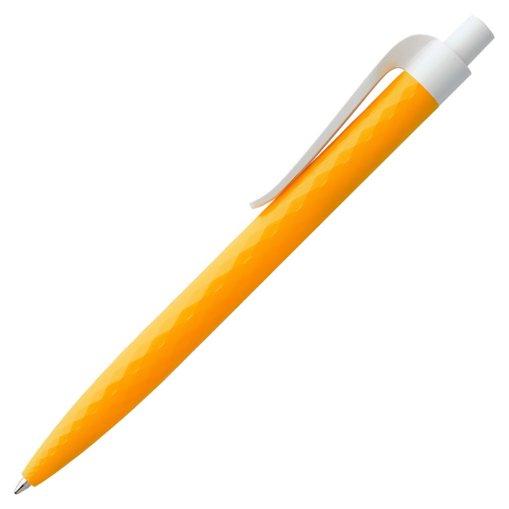 Ручка шариковая Prodir QS01 PMP-P, оранжевая с белым-1