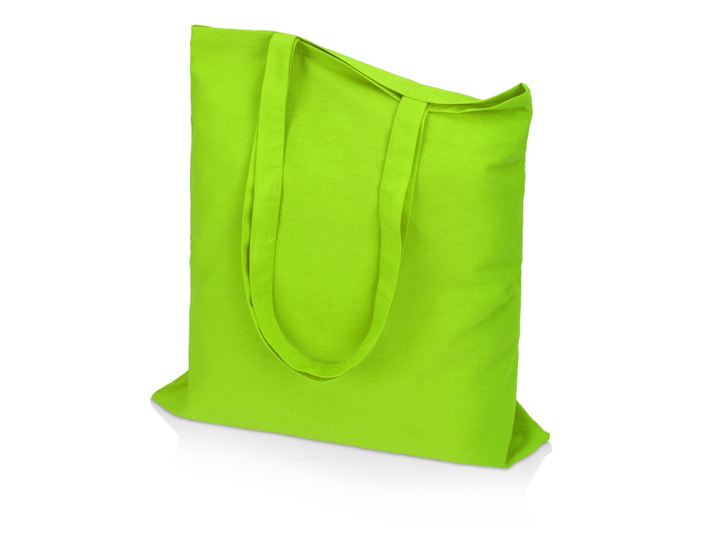 Сумка для шопинга Carryme 120 хлопковая, 120 г/м2, зеленое яблоко-0