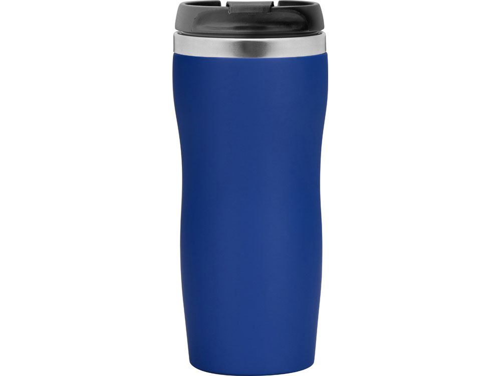 Термокружка Double wall mug C1, soft touch, 350 мл, синий-2