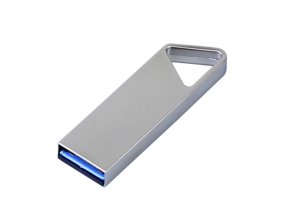 USB 3.0-флешка на 128 Гб с мини чипом, компактный дизайн, отверстие треугольной формы для цепочки-1