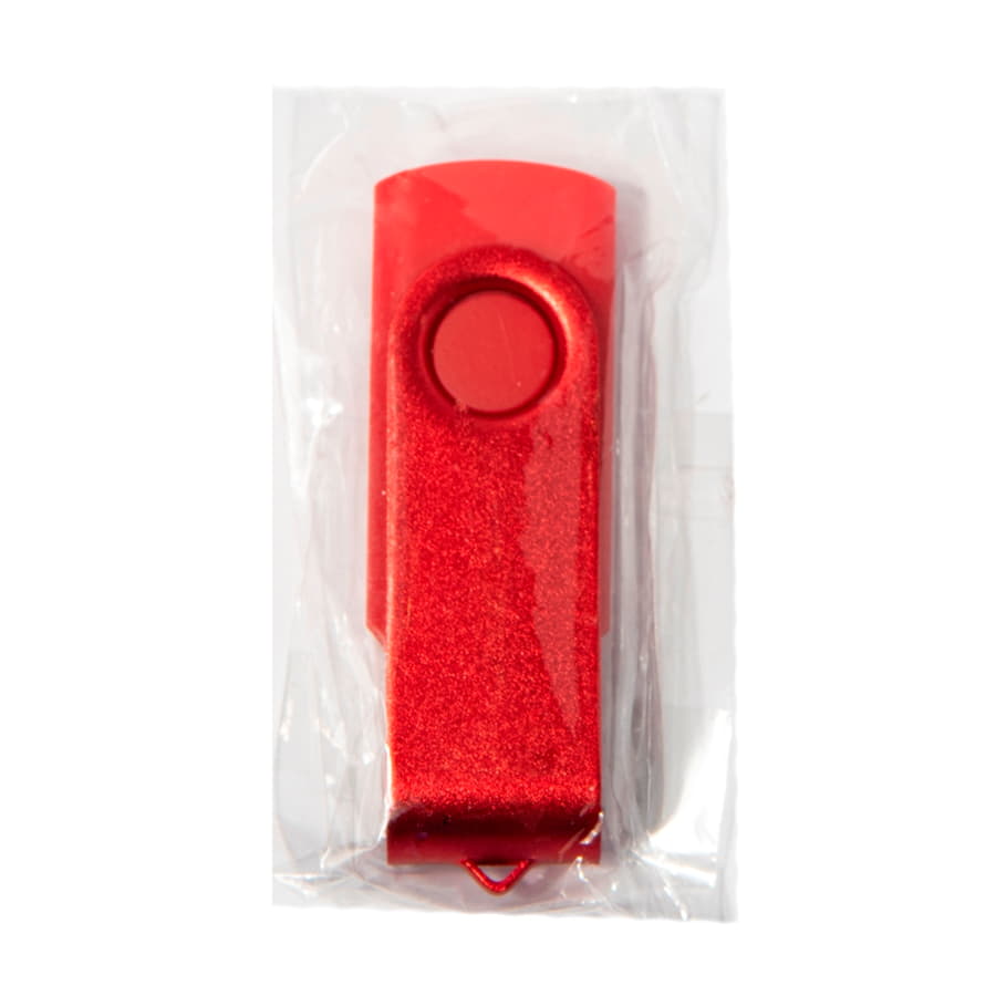 USB flash-карта DOT (16Гб), красный, 5,8х2х1,1см, пластик, металл, красный-2