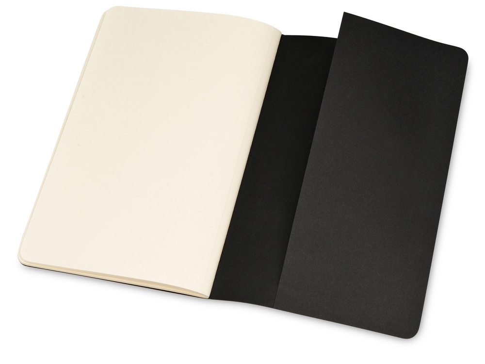 Записная книжка Moleskine Cahier (нелинованный, 1 шт.), Large (13х21см), черный-3