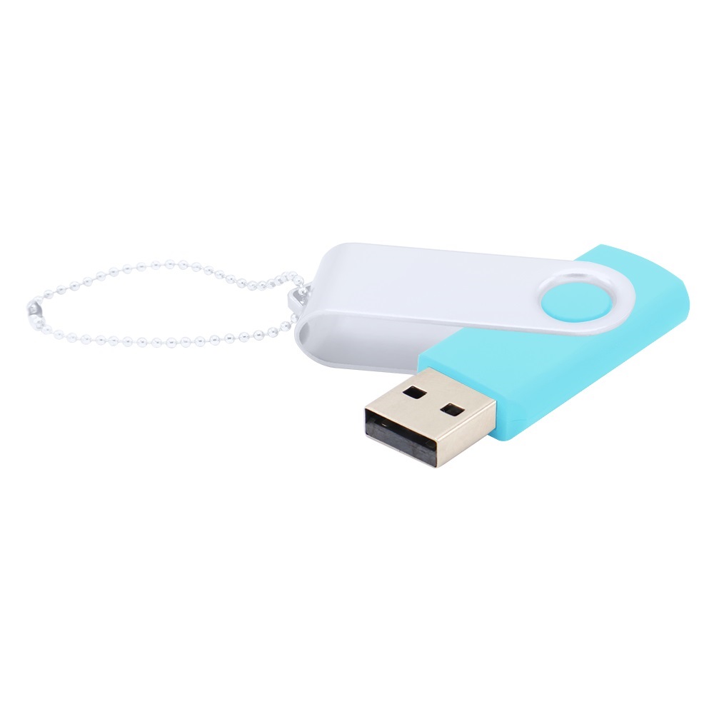 Флешка Designer To Go 2.0 USB 16Gb, Бирюзовый/Белый-0