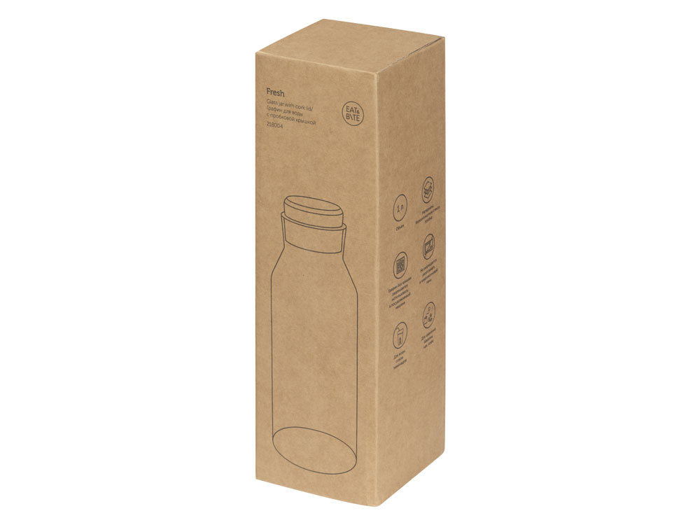 Графин для воды с пробковой крышкой Fresh-4