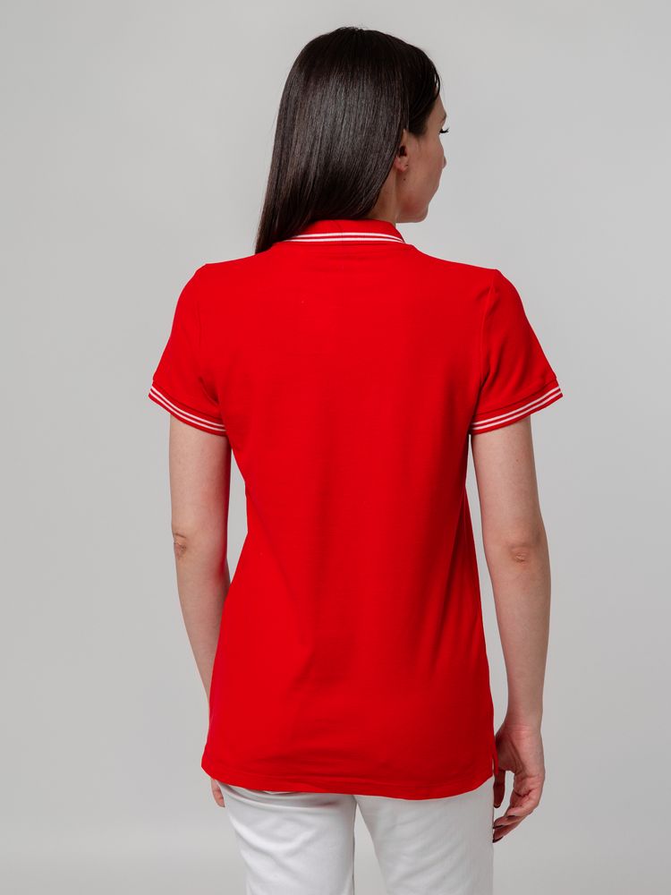 Рубашка поло женская Virma Stripes Lady, красная-3