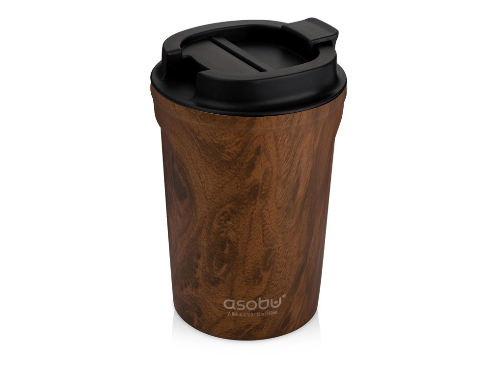 Термокружка CAFe COMPACT, 380 мл, wood-0