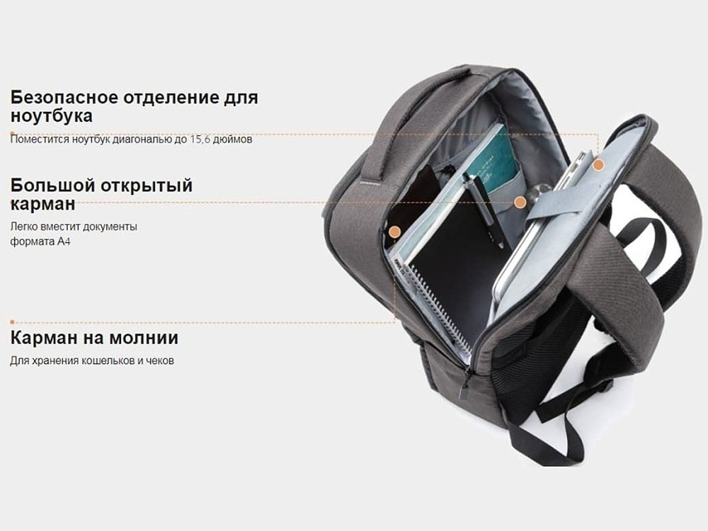 Рюкзак Xiaomi Commuter Backpack Light Blue XDLGX-04 (BHR4905GL)-3