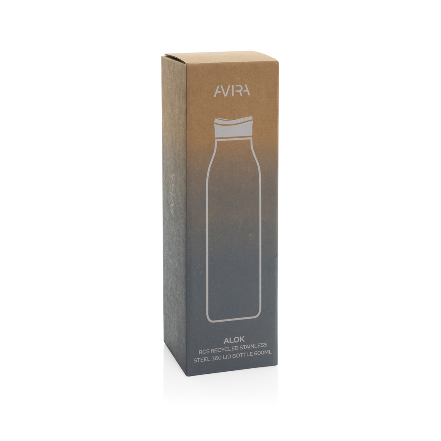 Термобутылка Avira Alok из переработанной стали RCS, 600 мл-3