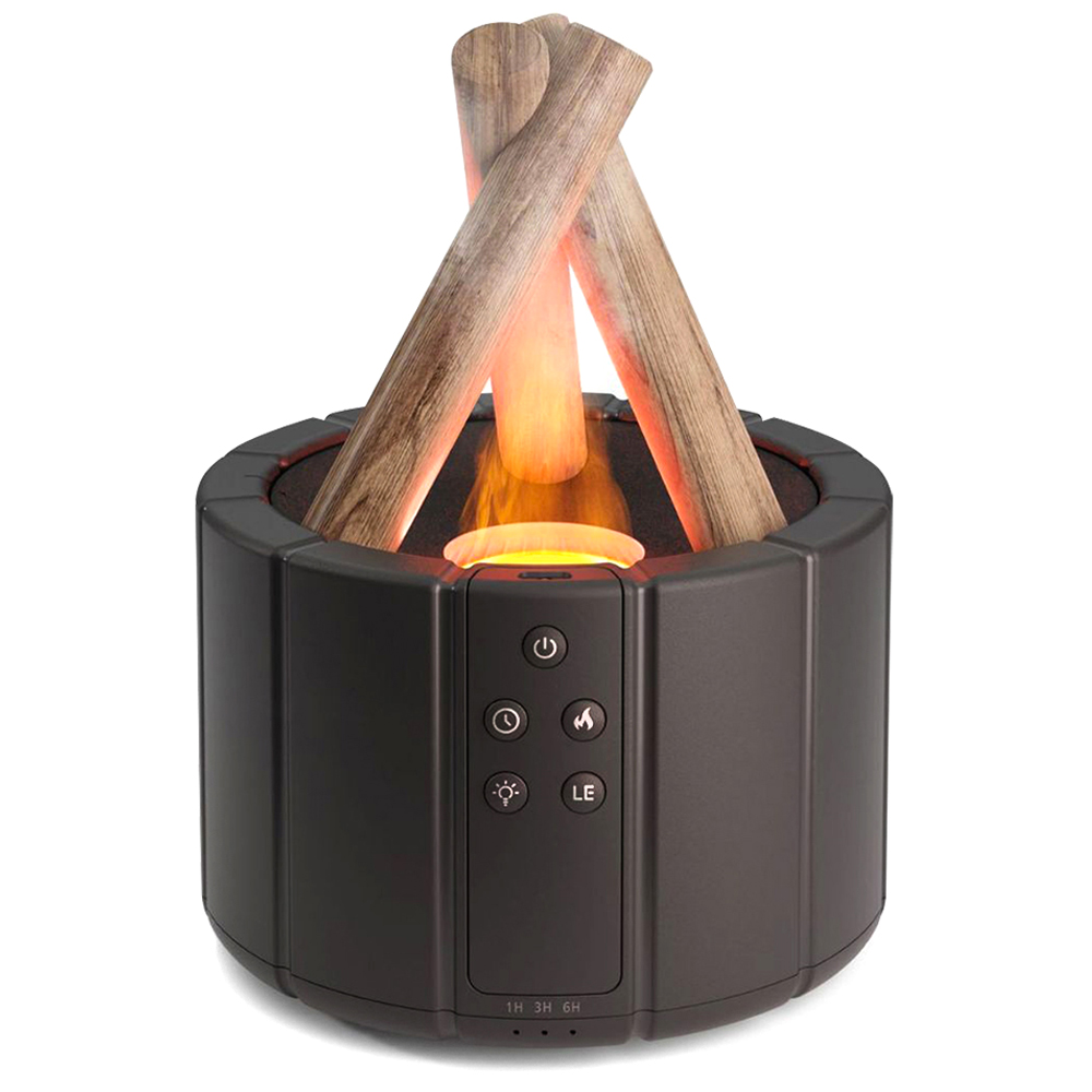 Светодиодный USB увлажнитель-аромадиффузор Bonfire с пультом Д/У, Черный-0