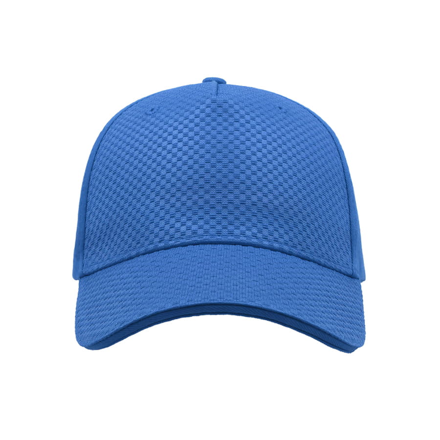 Бейсболка GEAR, 5 клиньев,  застежка на липучке, синий-3