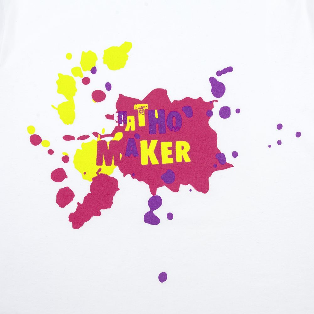 Футболка детская «Пятно Maker», белая-3