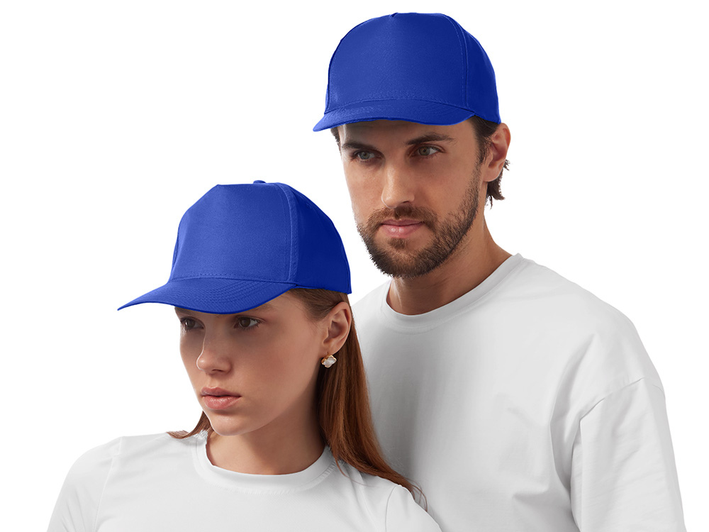 Бейсболка Poly 5-ти панельная 120 гр, кл.синий-1