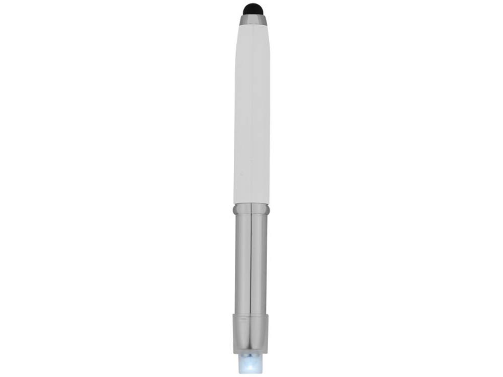 Ручка-стилус шариковая Xenon, белый, синие чернила-1