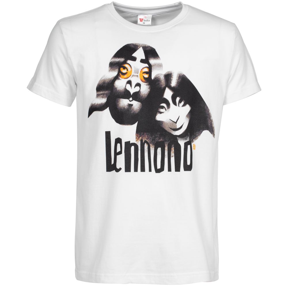 Футболка «Меламед. John Lennon, Yoko Ono», белая-2